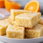 Orange Brownies with Orange Glaze Recipe