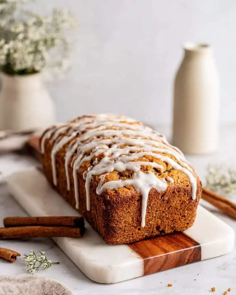 Vegan Cinnamon Swirl Bread with Vanilla Icing Recipe