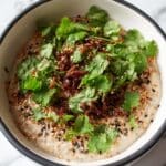Savory Miso Oatmeal with Mushrooms and Spinach Recipe