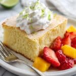 Tres Leches Cake with Fresh Fruit and Whipped Cream Recipe