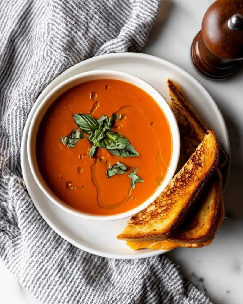 Creamy Tomato Cheddar Soup Recipe