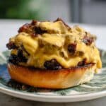 Vegetarian Smashed Mushroom Burger with Pickled Jalapeños Recipe