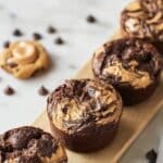 Chocolate Peanut Butter Banana Muffins (Gluten-Free & Dairy-Free Options) Recipe