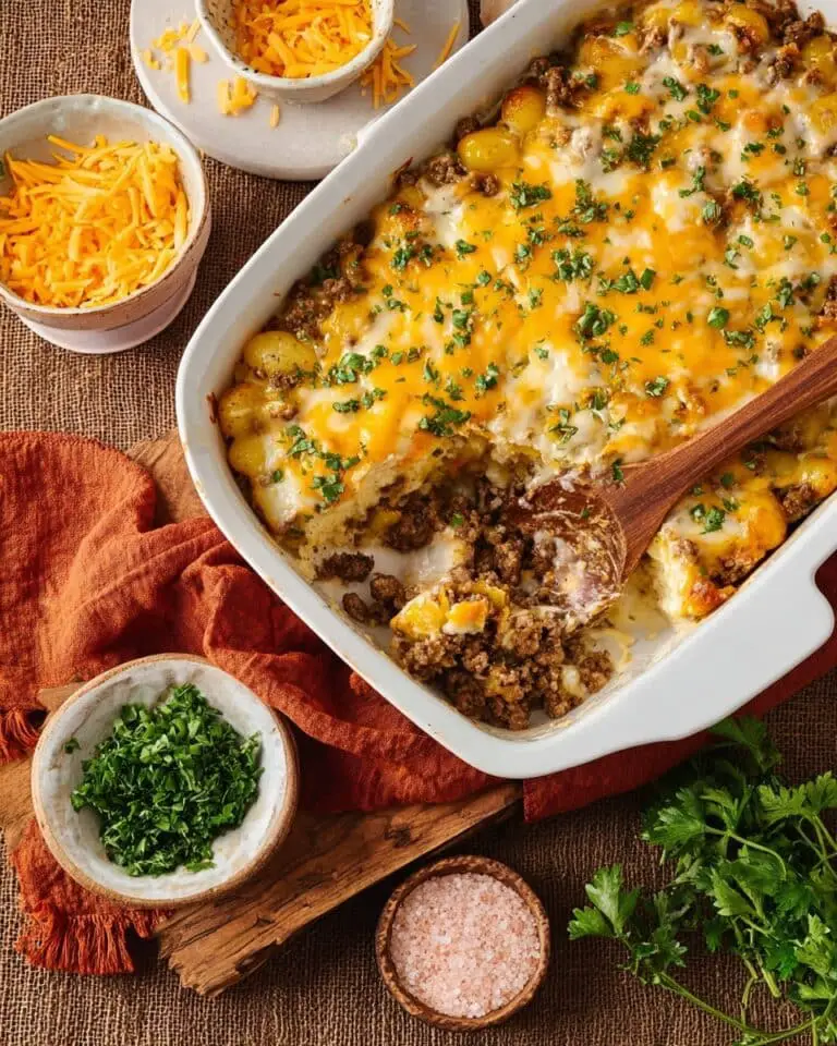 5-Ingredient Ground Beef Casserole Recipe