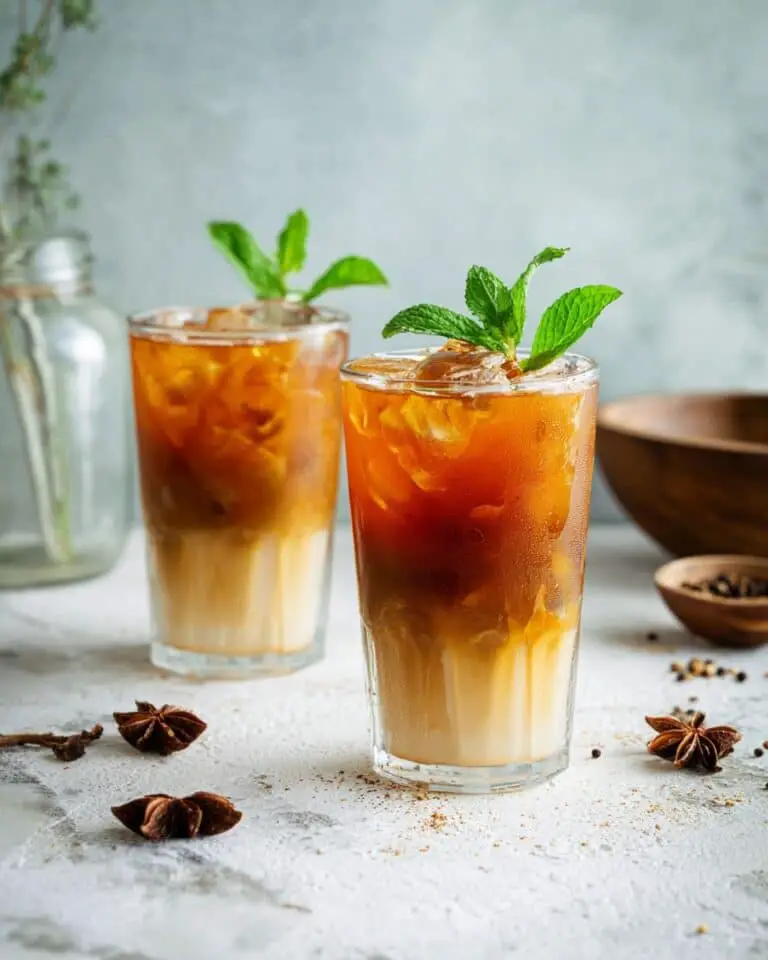 Thai Homemade Thai Tea with Spices and Cream Recipe