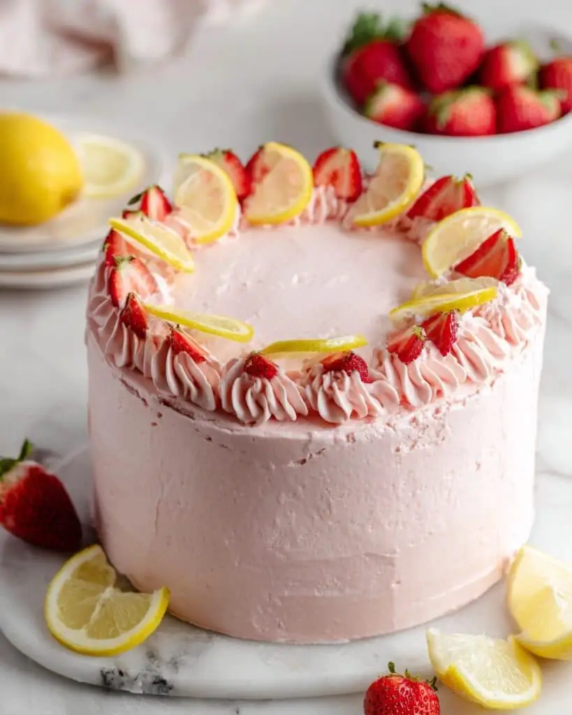Strawberry Lemon Cake Recipe