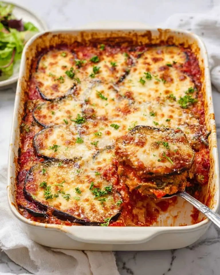 Eggplant Casserole with Tomato and Mozzarella Recipe