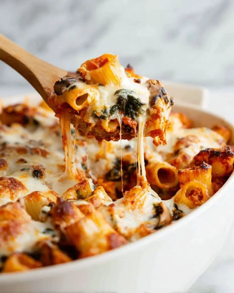Cheesy Baked Rigatoni Recipe
