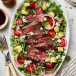 Steak Salad with Balsamic Vinaigrette, Blue Cheese, and Pickled Red Onions Recipe