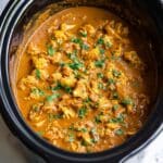 Slow Cooker Butter Chicken with Cauliflower and Coconut Milk Recipe