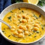 Lemon Chickpea Orzo Soup Recipe