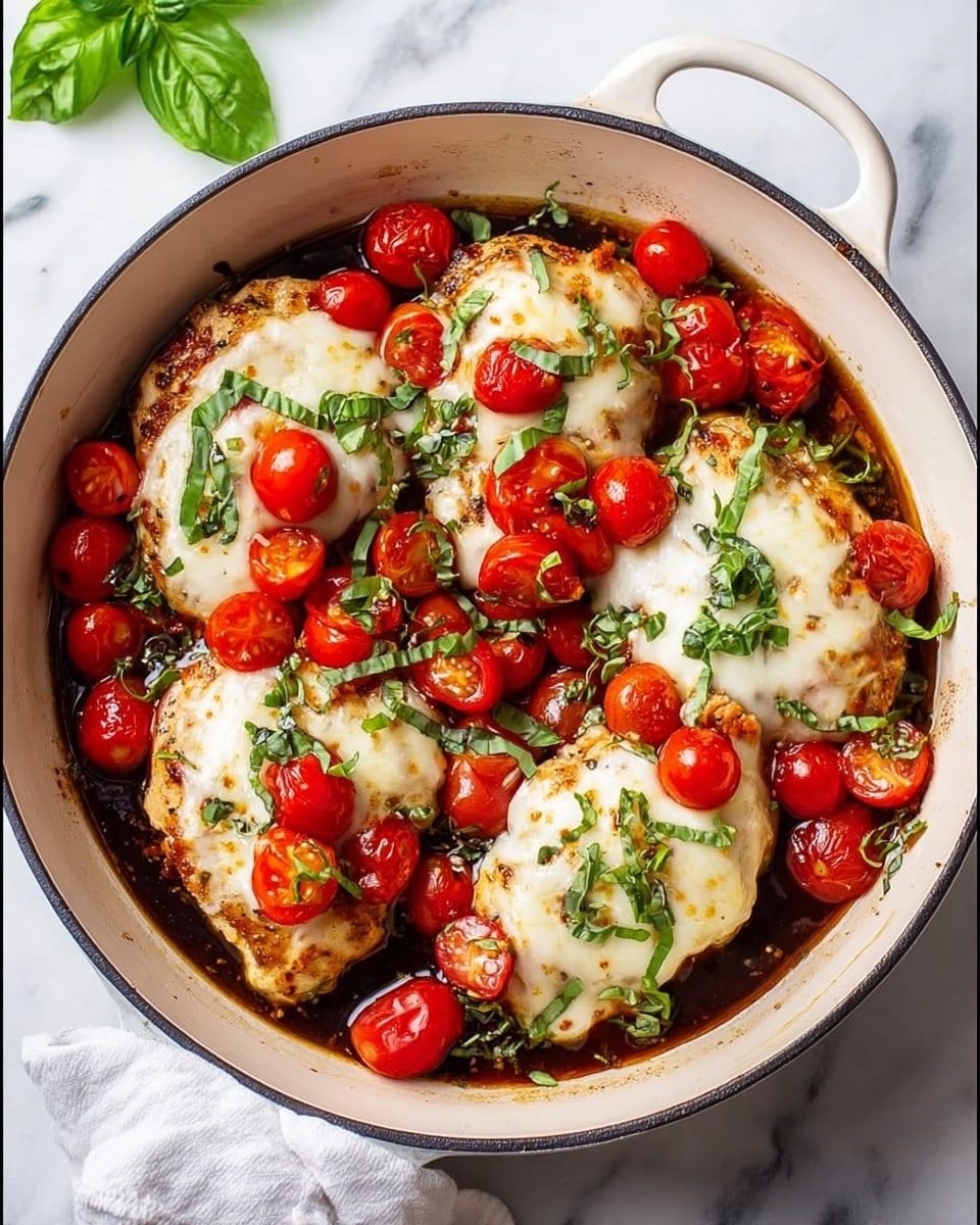 Bruschetta Chicken with Cheesy Tomato Topping Recipe