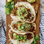 Spicy Lentil Tacos with Avocado Salsa Recipe