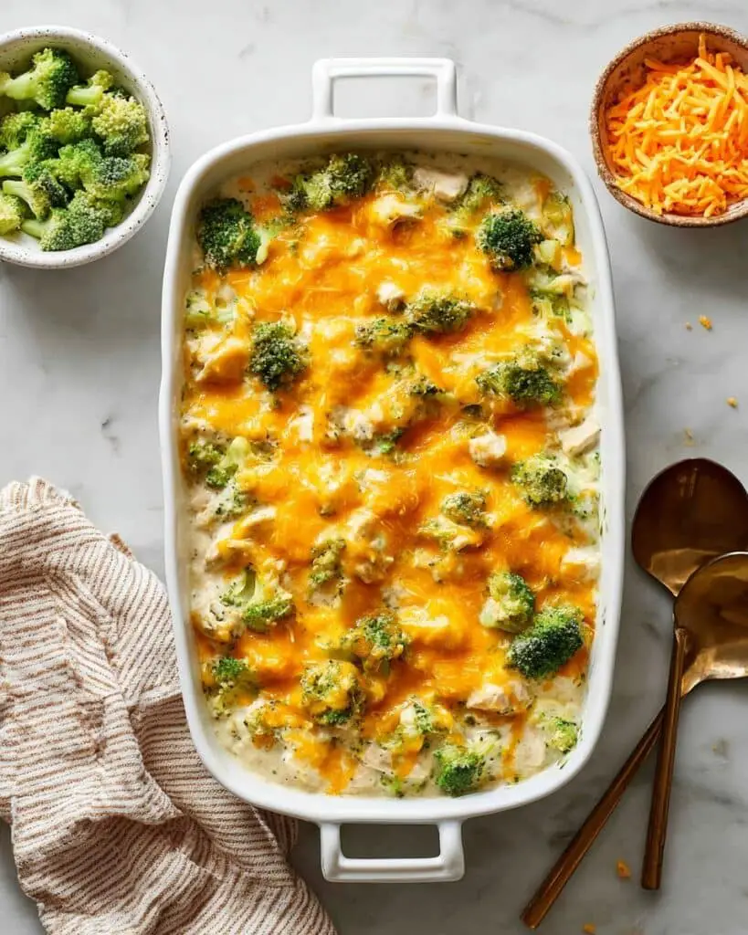 Cheesy Chicken Broccoli Rice Casserole Recipe