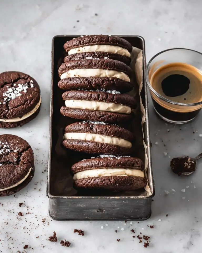 Tiramisu Brownie Crinkle Cookies Recipe