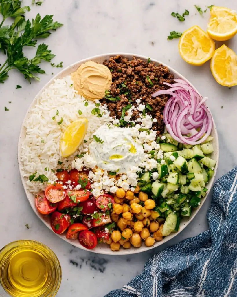 Greek Beef Bowls Recipe