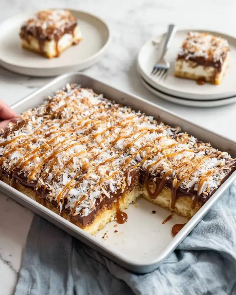 Samoa Poke Cake Recipe