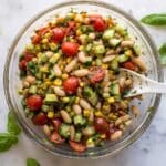 Summer White Bean Salad with Pesto Vinaigrette Recipe