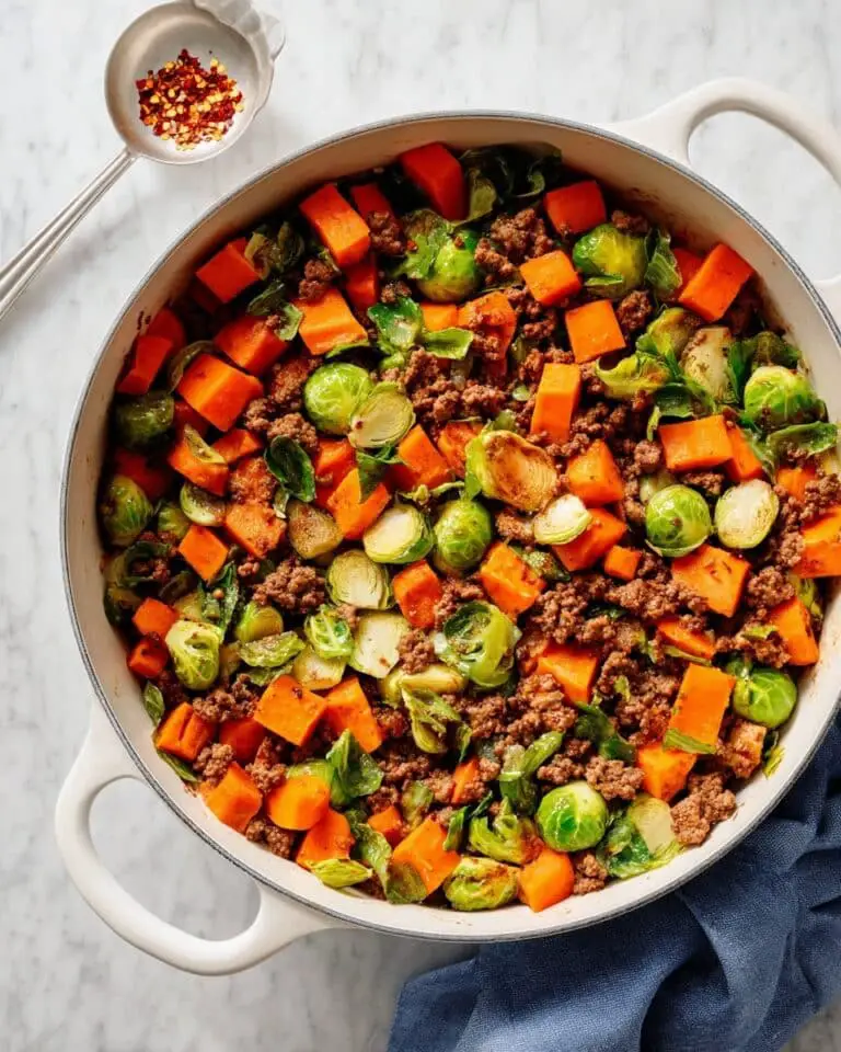 Ground Beef and Sweet Potato Skillet Recipe