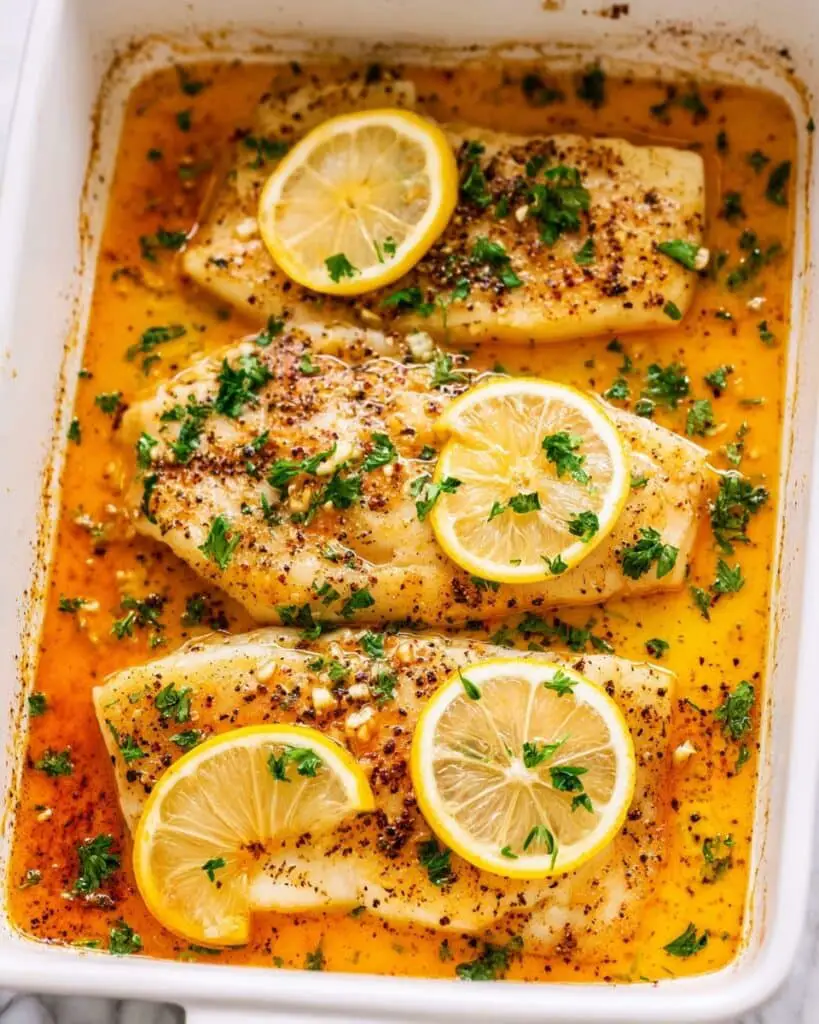 Garlic Butter Baked Tilapia Recipe