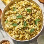 Artichoke Pasta with Parmesan, Mint, and Toasted Pine Nuts Recipe