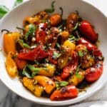 Roasted Mini Bell Peppers with Balsamic and Garlic Recipe