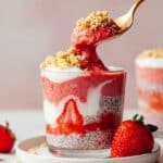 Strawberries & Cream Chia Pudding Recipe
