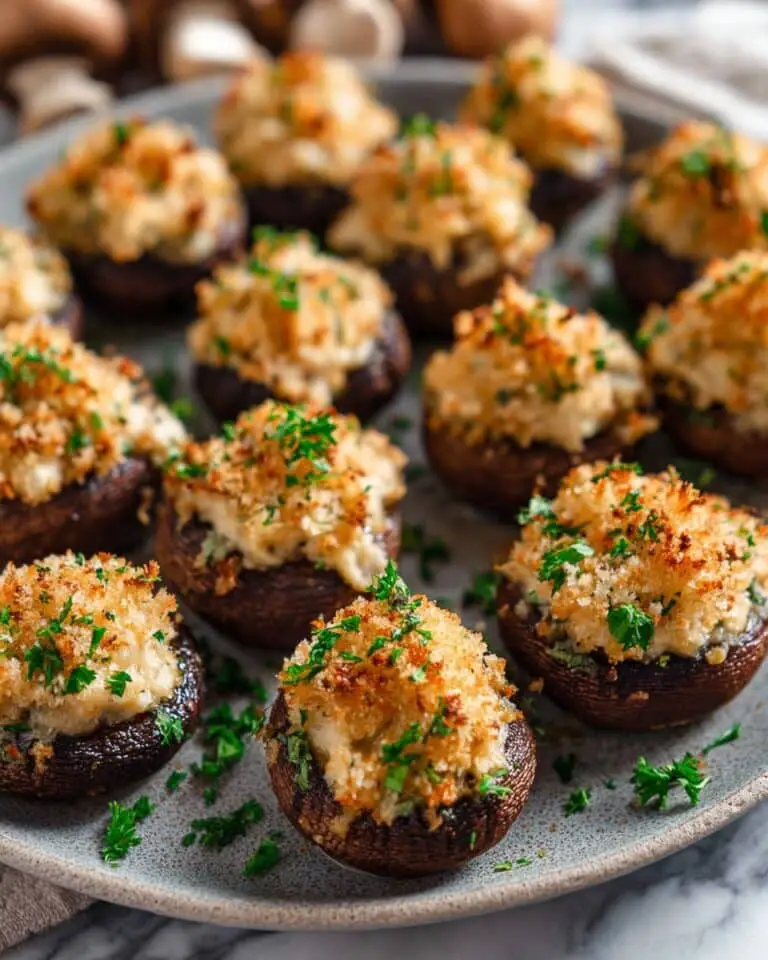Crab Stuffed Mushrooms Recipe