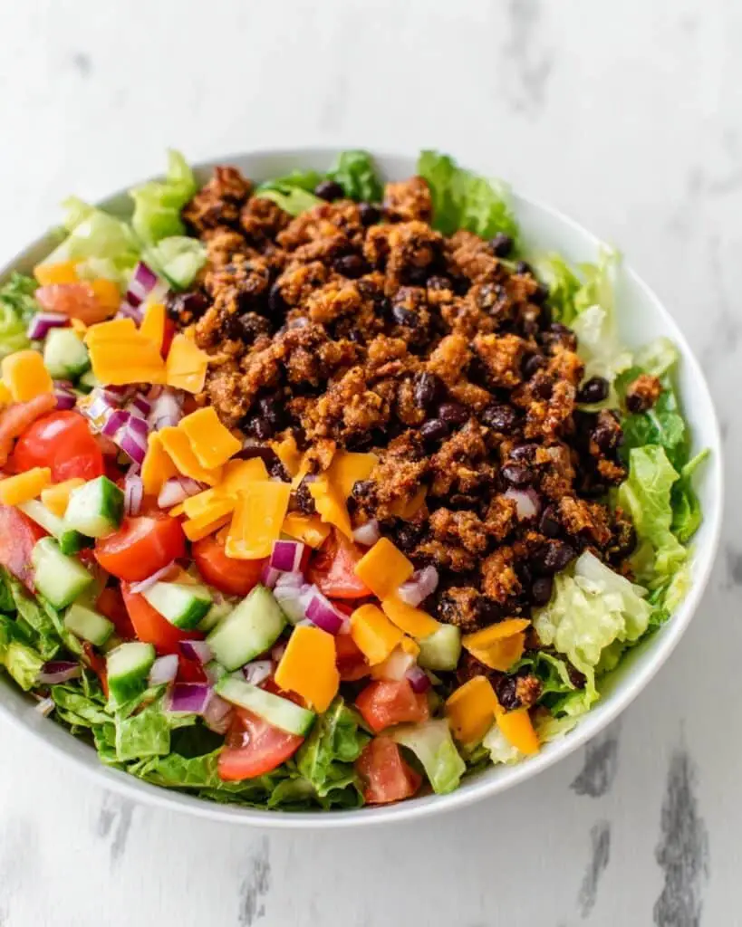 Loaded Veggie Burger Salad Recipe