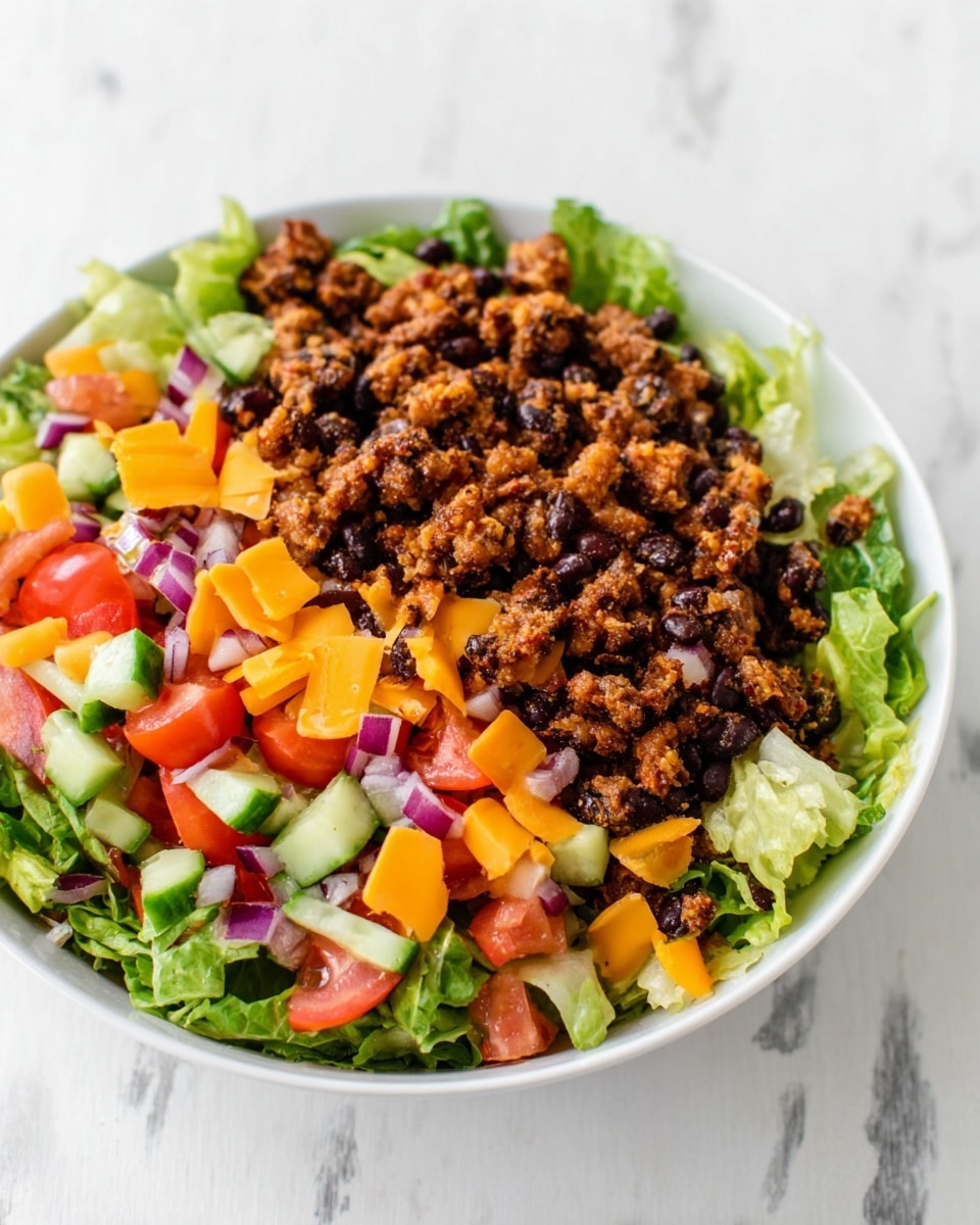 Loaded Veggie Burger Salad Recipe