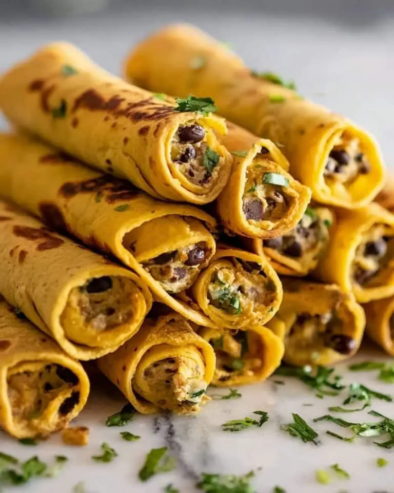 Creamy Black Bean Taquitos Recipe
