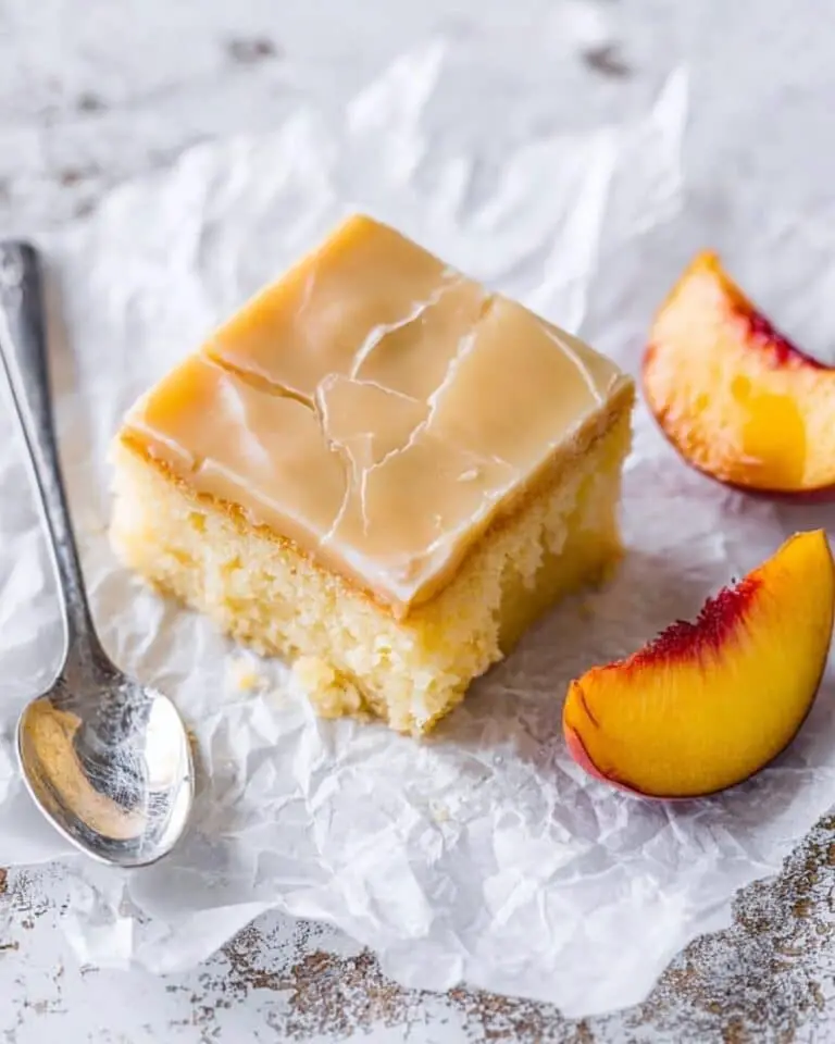 Brown Sugar Peach Cake Recipe