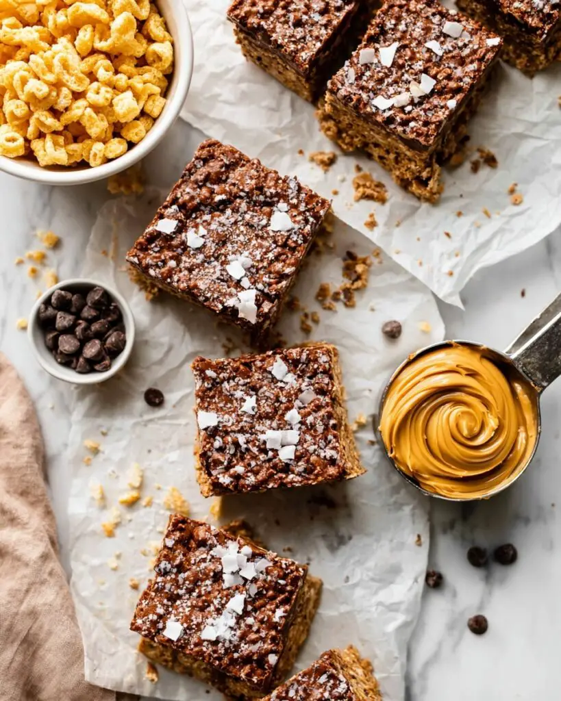 No-Bake Peanut Butter Chocolate Crunch Bars Recipe