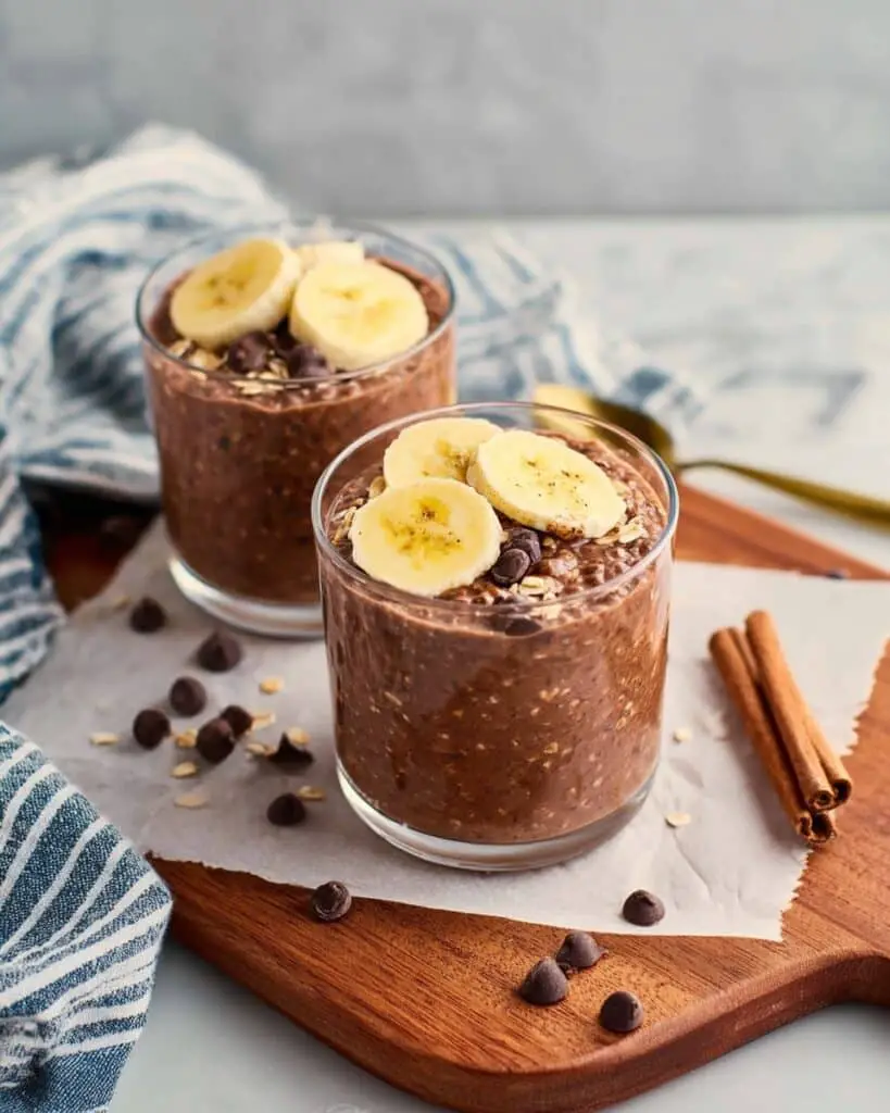 Banana Chocolate Overnight Oats Recipe