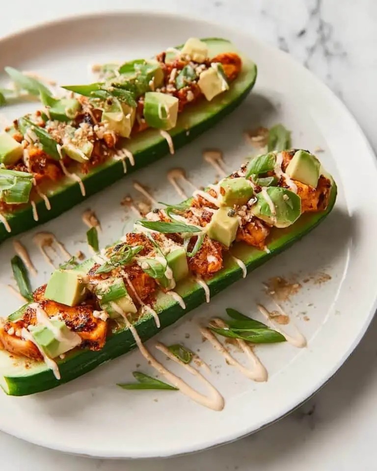 Salmon Cucumber Sushi Boats Recipe