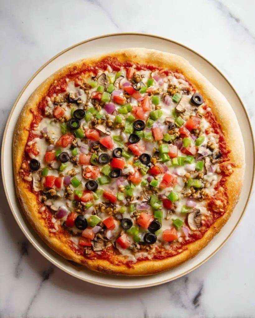 Vegan Pizza with Tempeh Sausage Recipe
