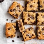 Vegan Chocolate Chip Blondies Recipe