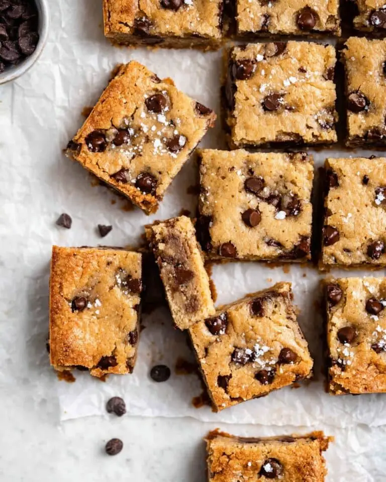 Vegan Chocolate Chip Blondies Recipe