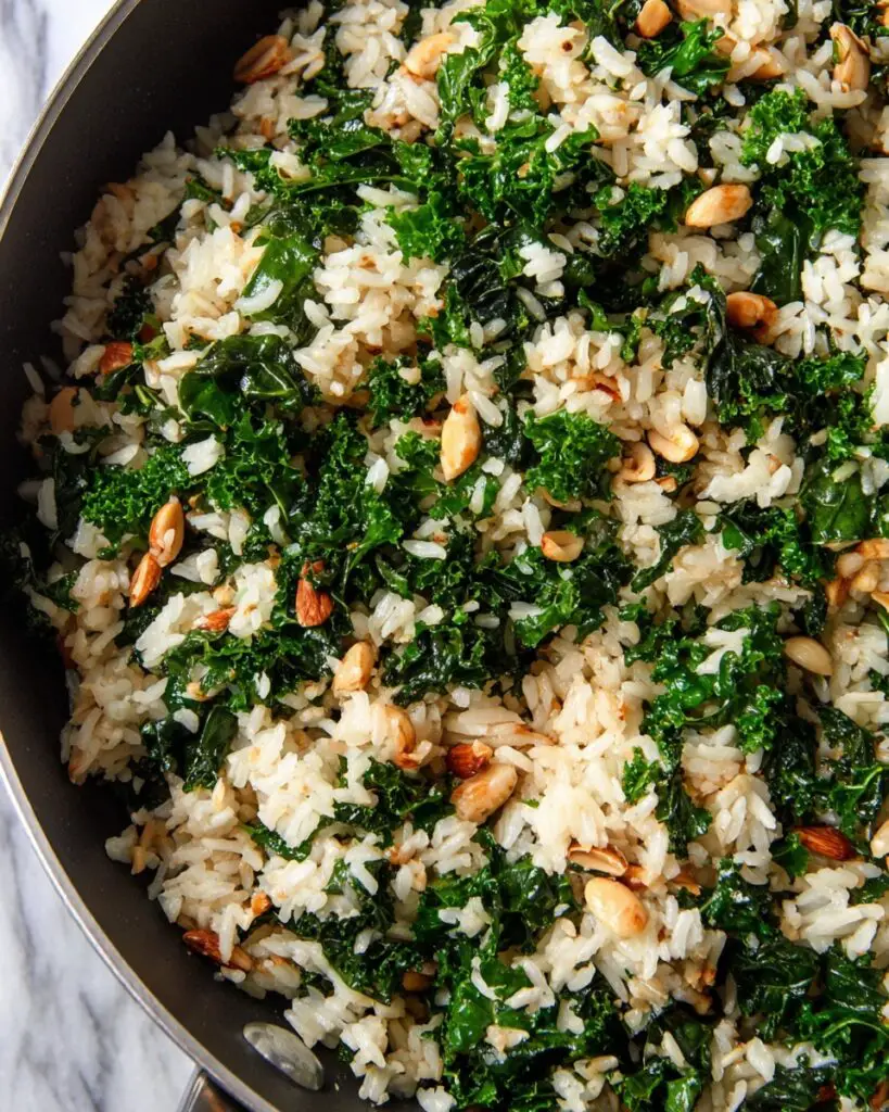 Garlic Butter Kale Rice Recipe