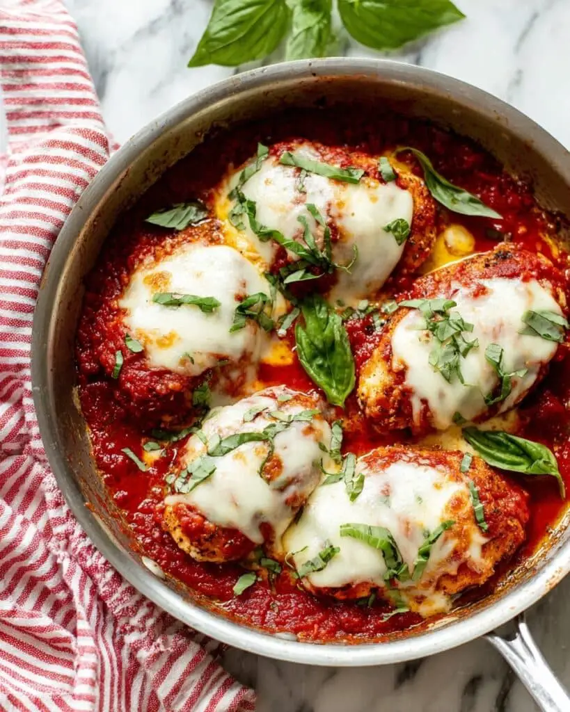 Baked Chicken Mozzarella — One-Pan, 30 Minutes Recipe