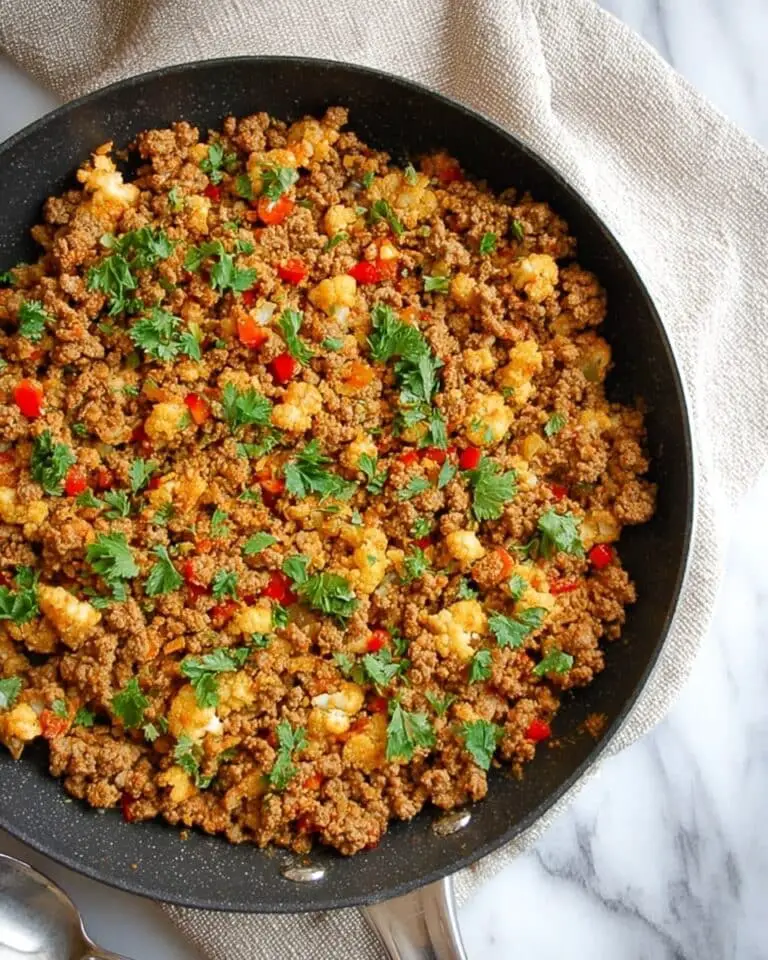 Skillet Taco Cauliflower Rice Recipe