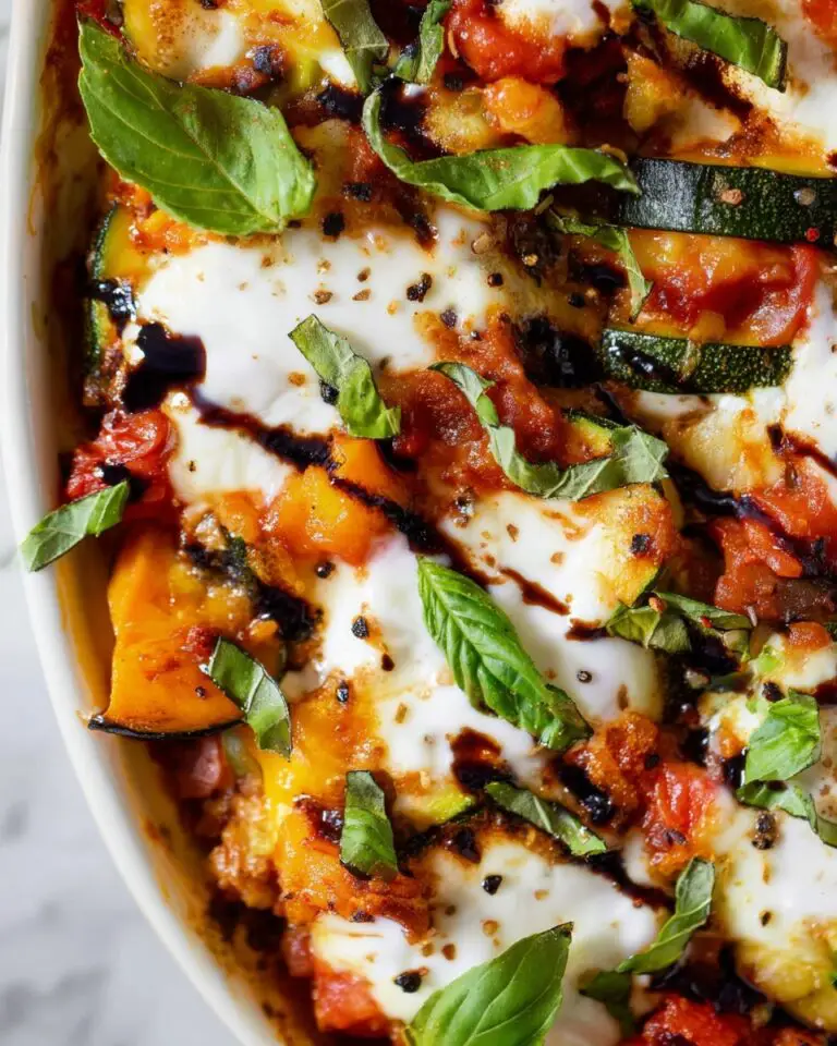 Caprese Chicken with Zucchini and Tomatoes Skillet Recipe