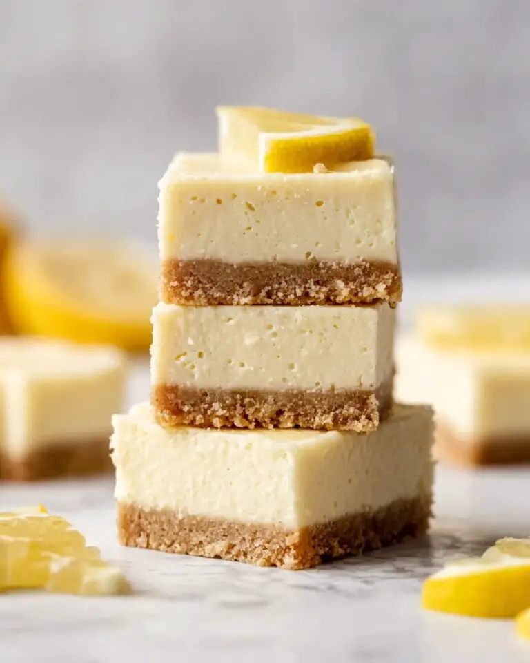 Easy Lemon Cheesecake Bars Recipe