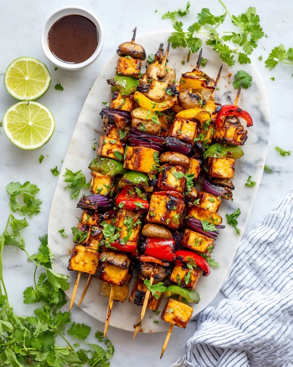 Grilled Pineapple & Tofu Kebabs Recipe