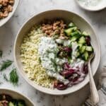 Healthy Greek Ground Chicken Bowls Recipe