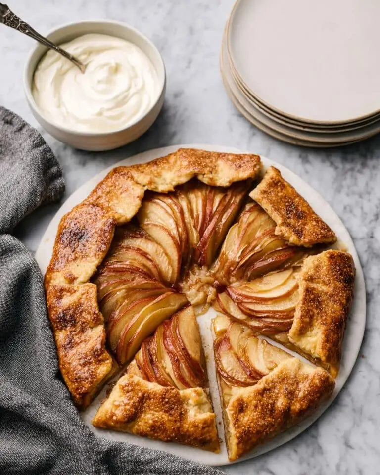 Rustic Apple Galette with Vanilla Glaze Recipe