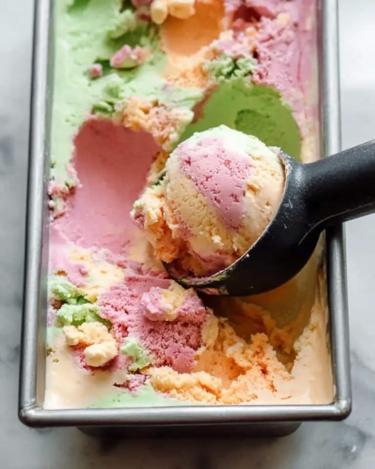 Homemade Rainbow Sherbet Recipe