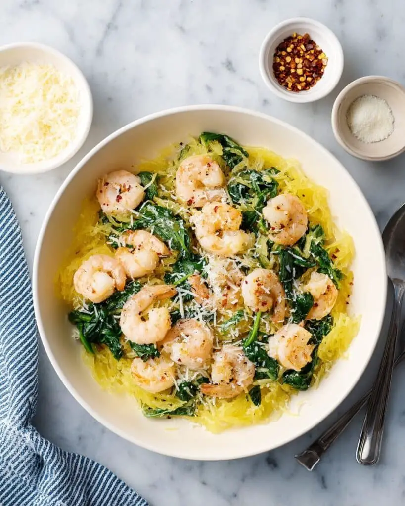 Spaghetti Squash Shrimp Scampi Recipe