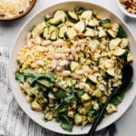 Grilled Zucchini and Corn Salad with Cannellini Beans and Basil Recipe
