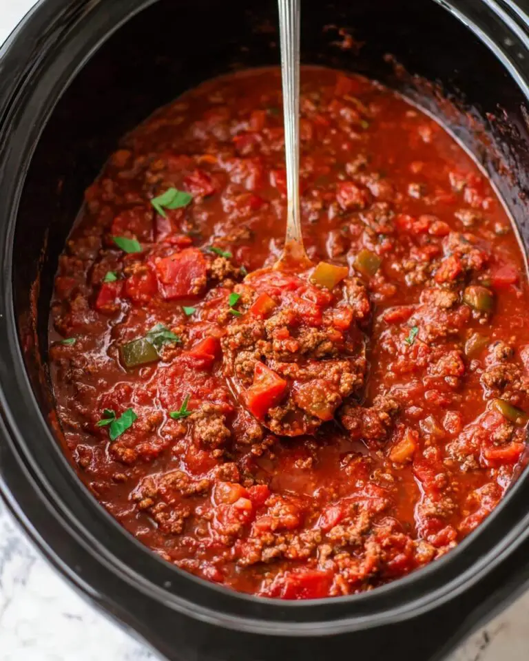 Slow Cooker No-Bean Beef Chili Recipe